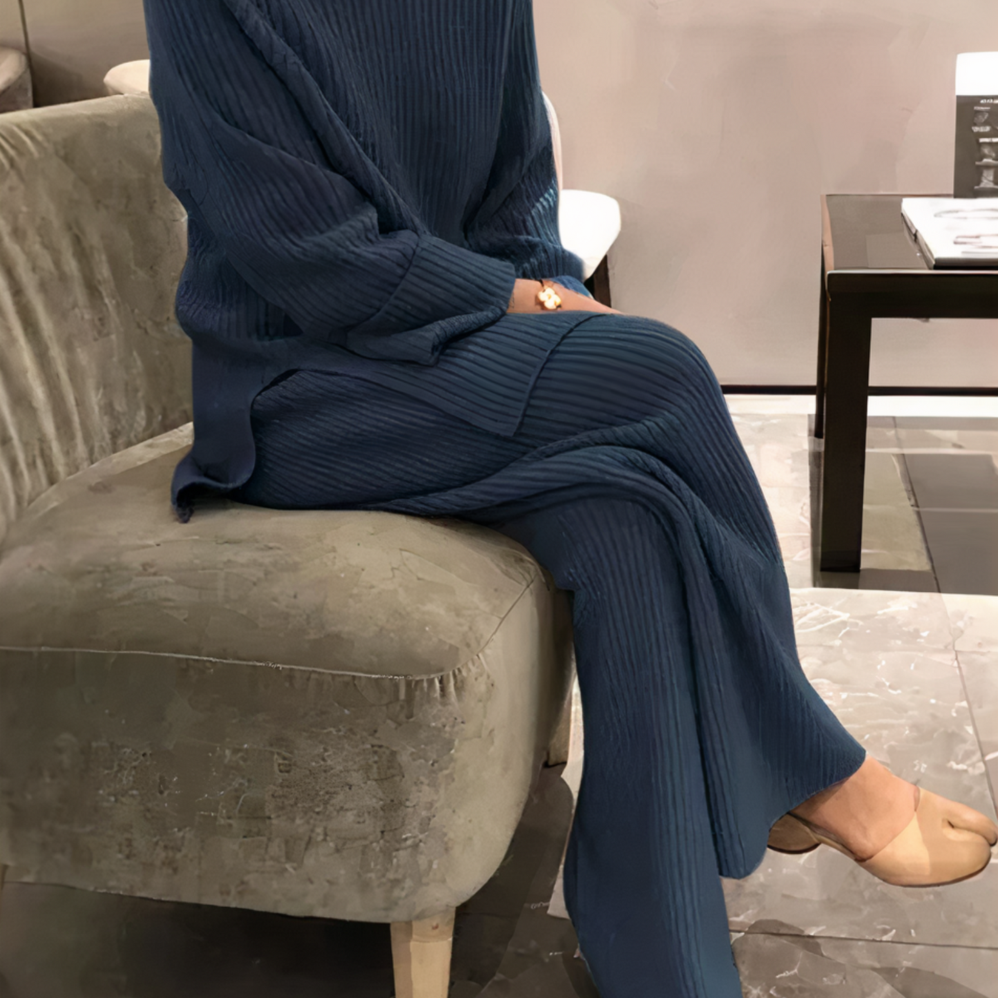 WW | Casual Knitted Sweater and Pants Set