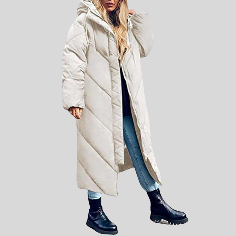 WW | Lange Winterjacke Mit Kapuze Damen