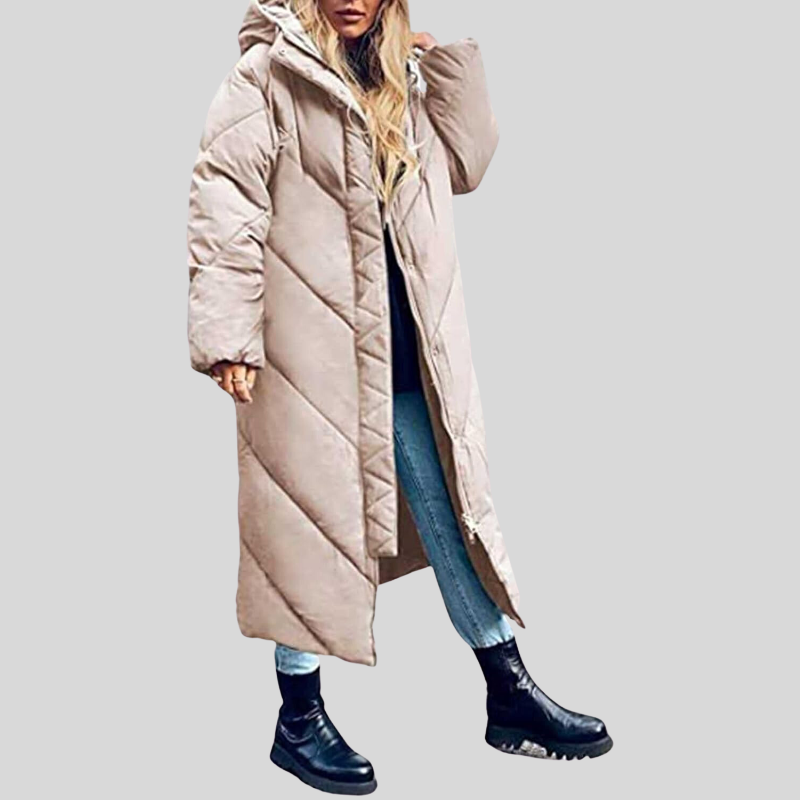 WW | Lange Winterjacke Mit Kapuze Damen