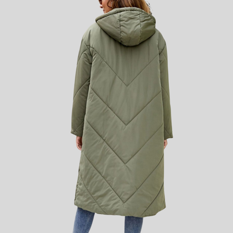 WW | Lange Winterjacke Mit Kapuze Damen