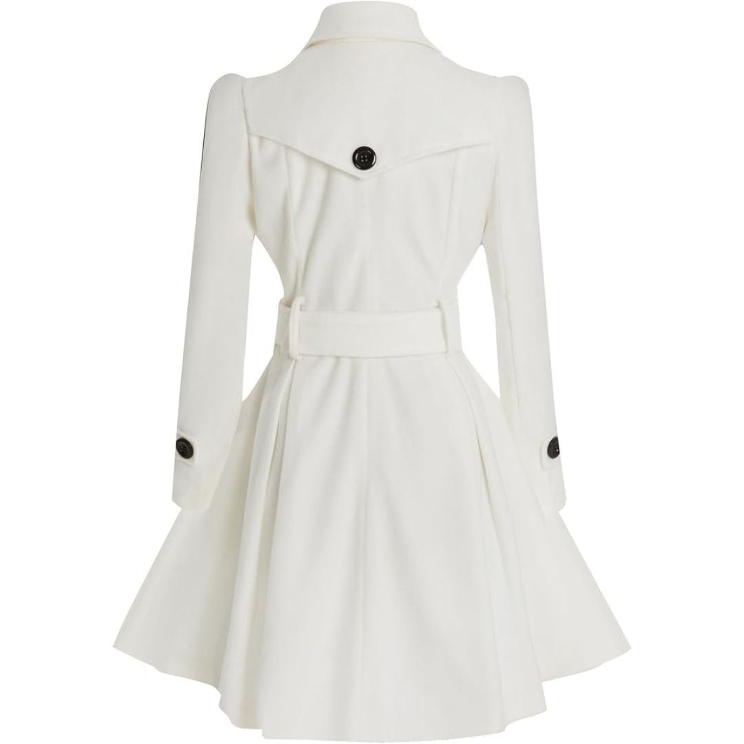 WW | Wool Peacoat with Belt Patty