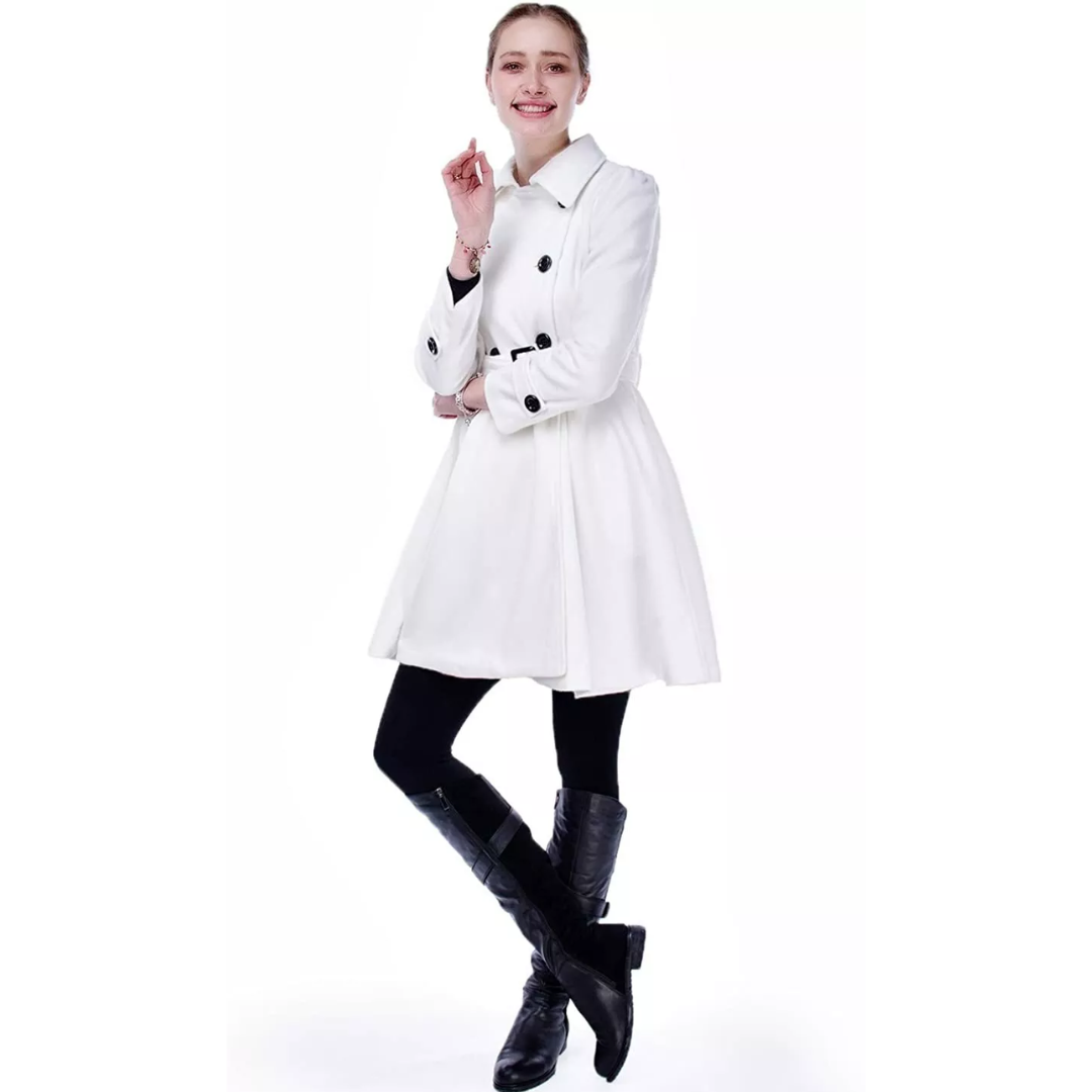 WW | Wool Peacoat with Belt Patty