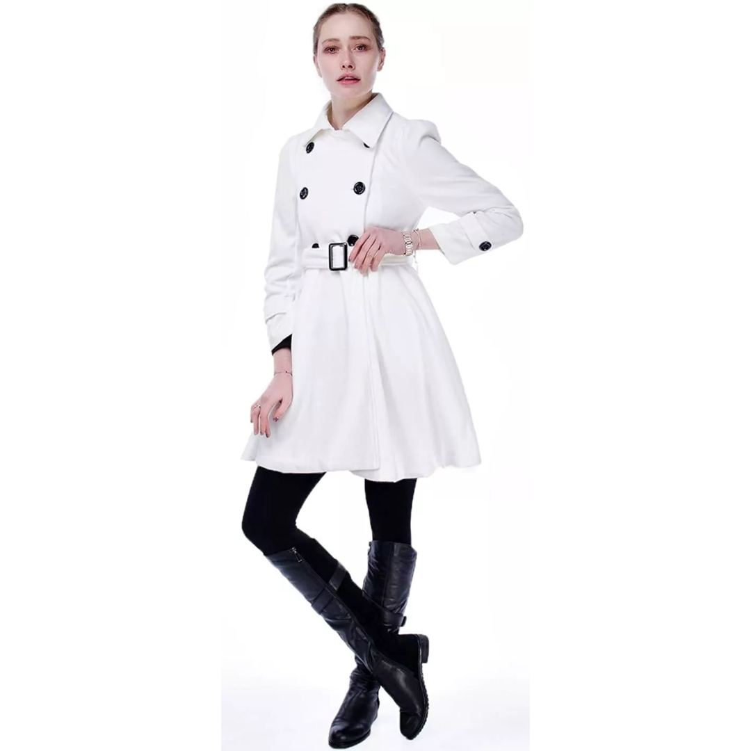 WW | Wool Peacoat with Belt Patty