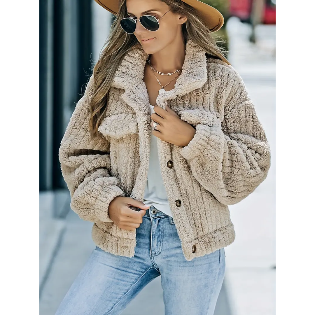 WW | Button-down Warm Short Coat Winter