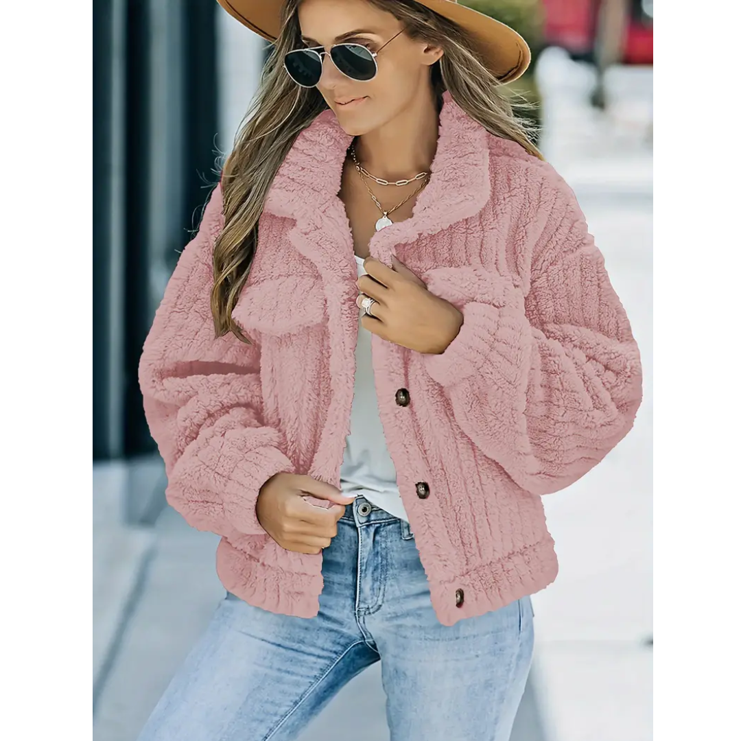 WW | Button-down Warm Short Coat Winter