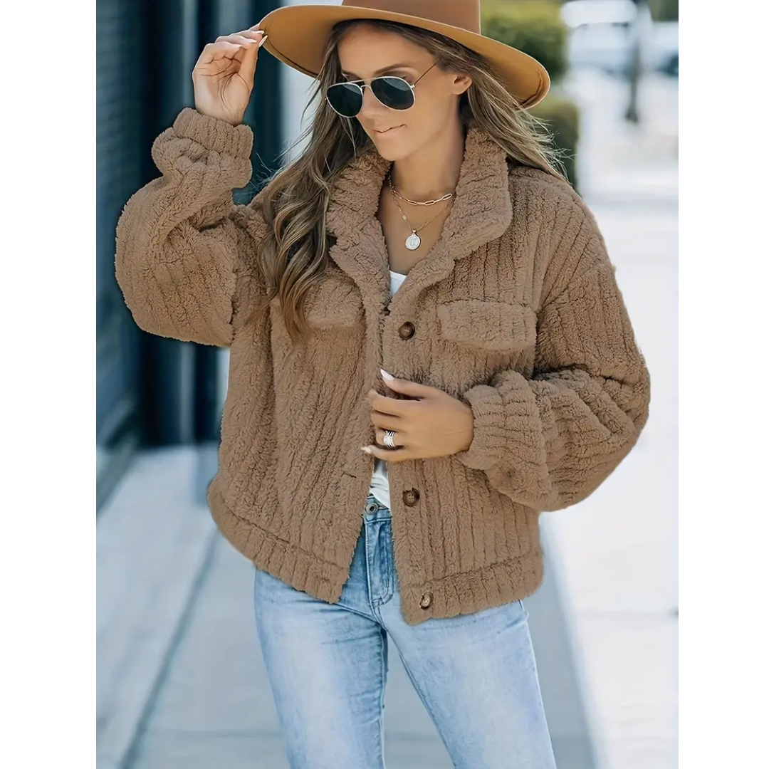 WW | Button-down Warm Short Coat Winter