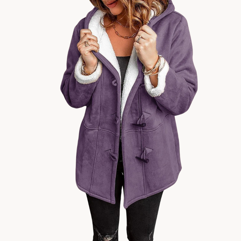 WW | Warme & Kuschelige Fleece-Damenjacke mit Kapuze