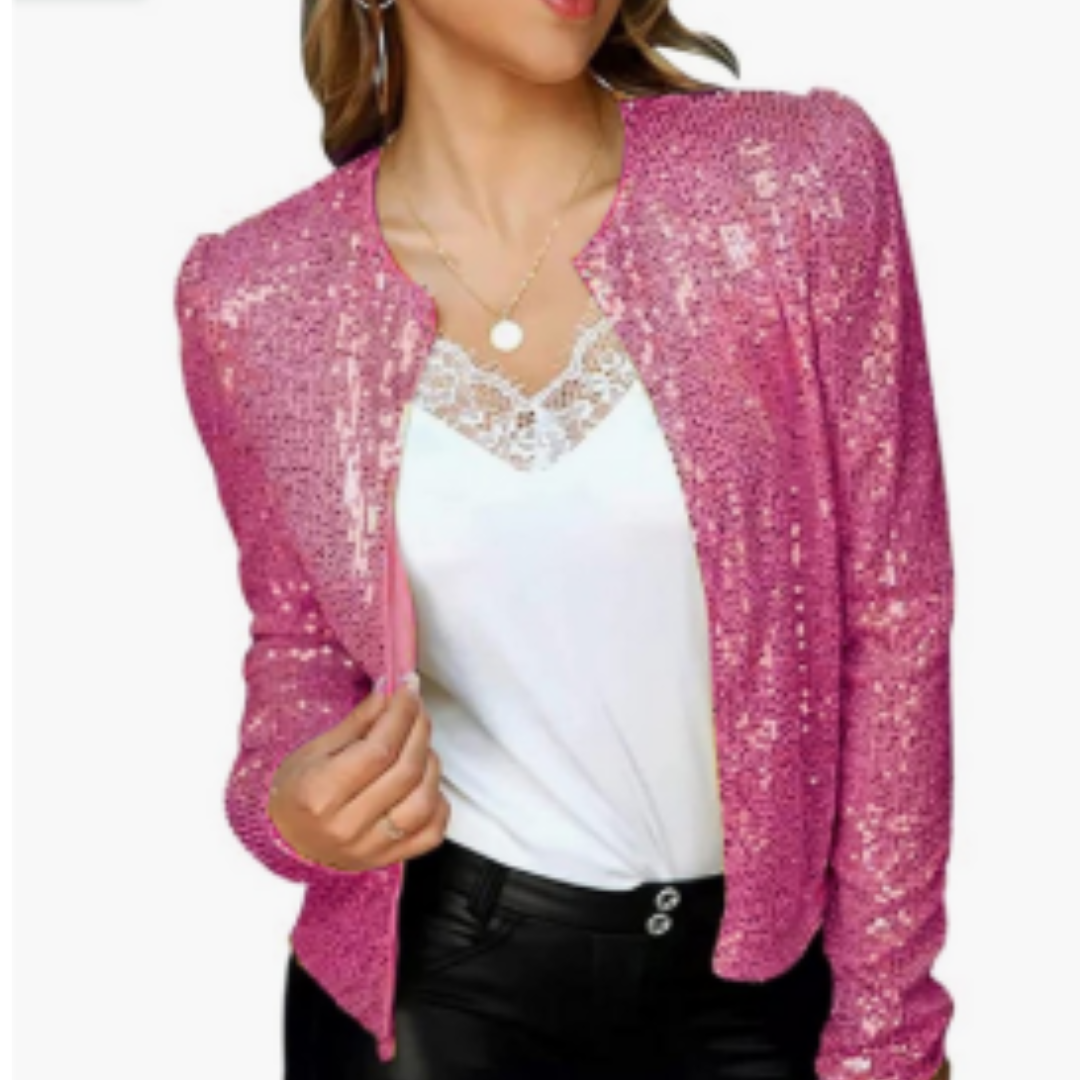 WW | Damen-Paillettenjacke - Partykleidung