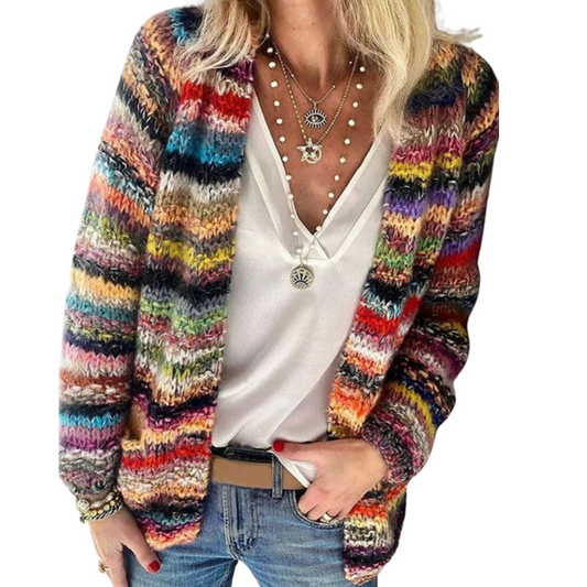 WW | Cardigan - Bunt & Elegant - Strickmuster & Weiche Passform