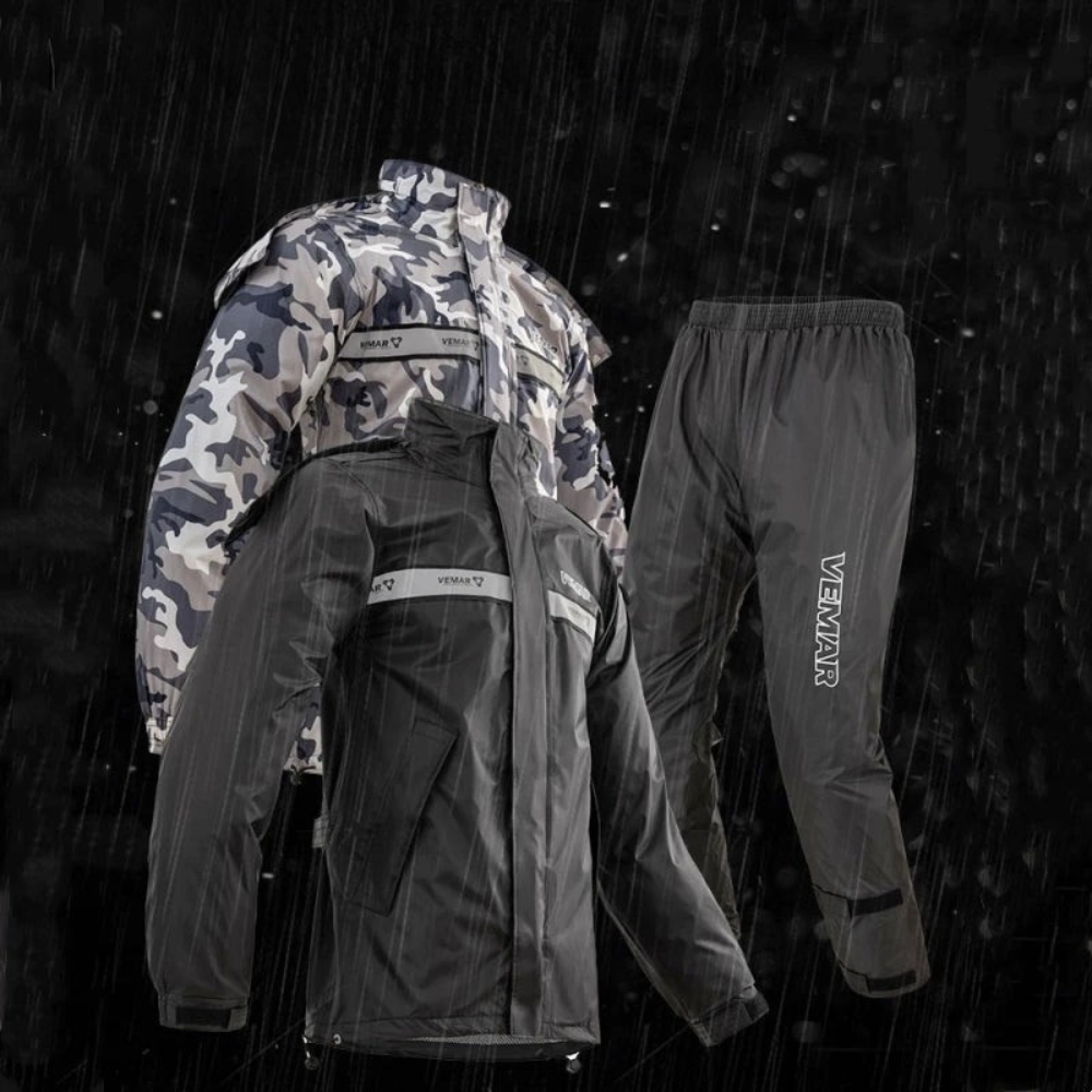 WW | Unisex Waterproof Hooded Motorcycle Rain Suit