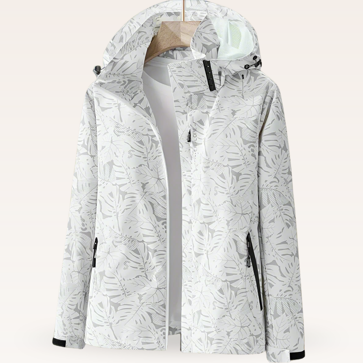 WW | Waterproof Rain Jacket with Hood and Zipper Pockets