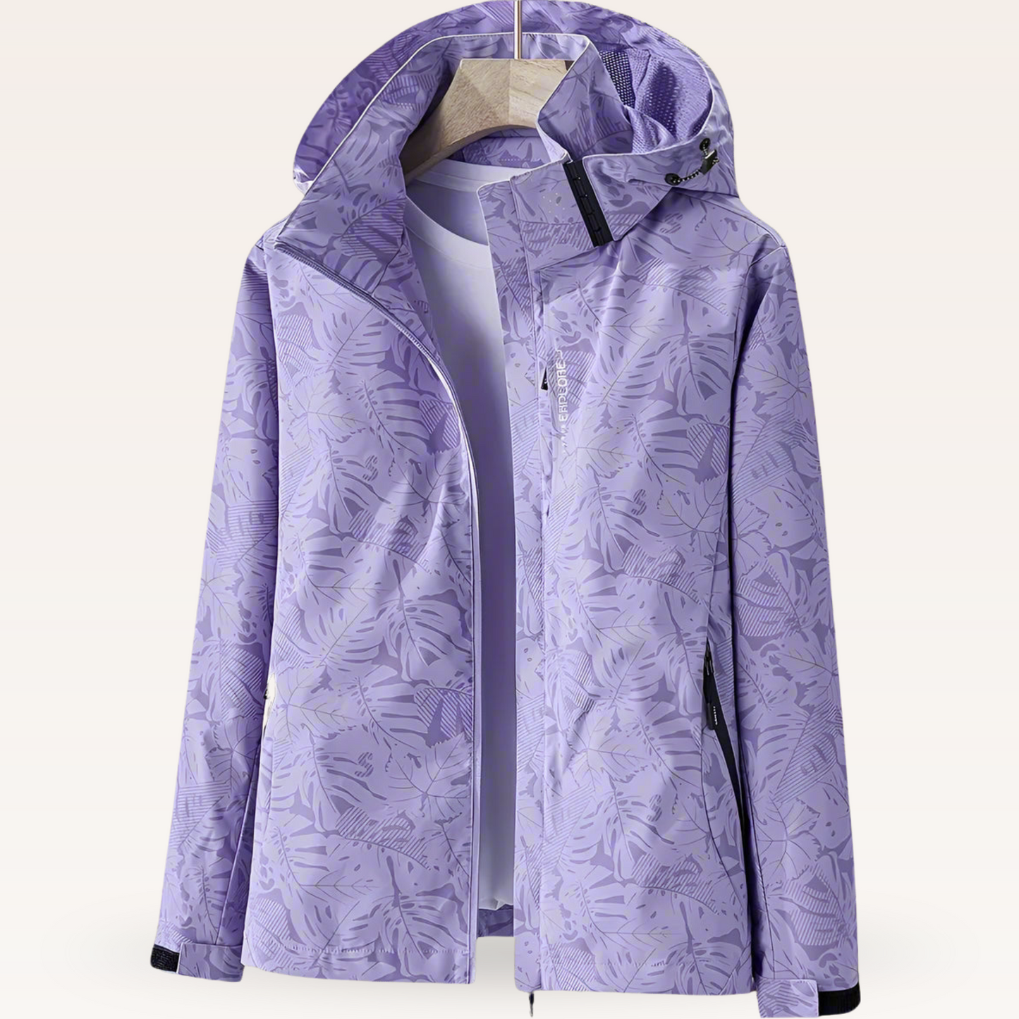 WW | Waterproof Rain Jacket with Hood and Zipper Pockets