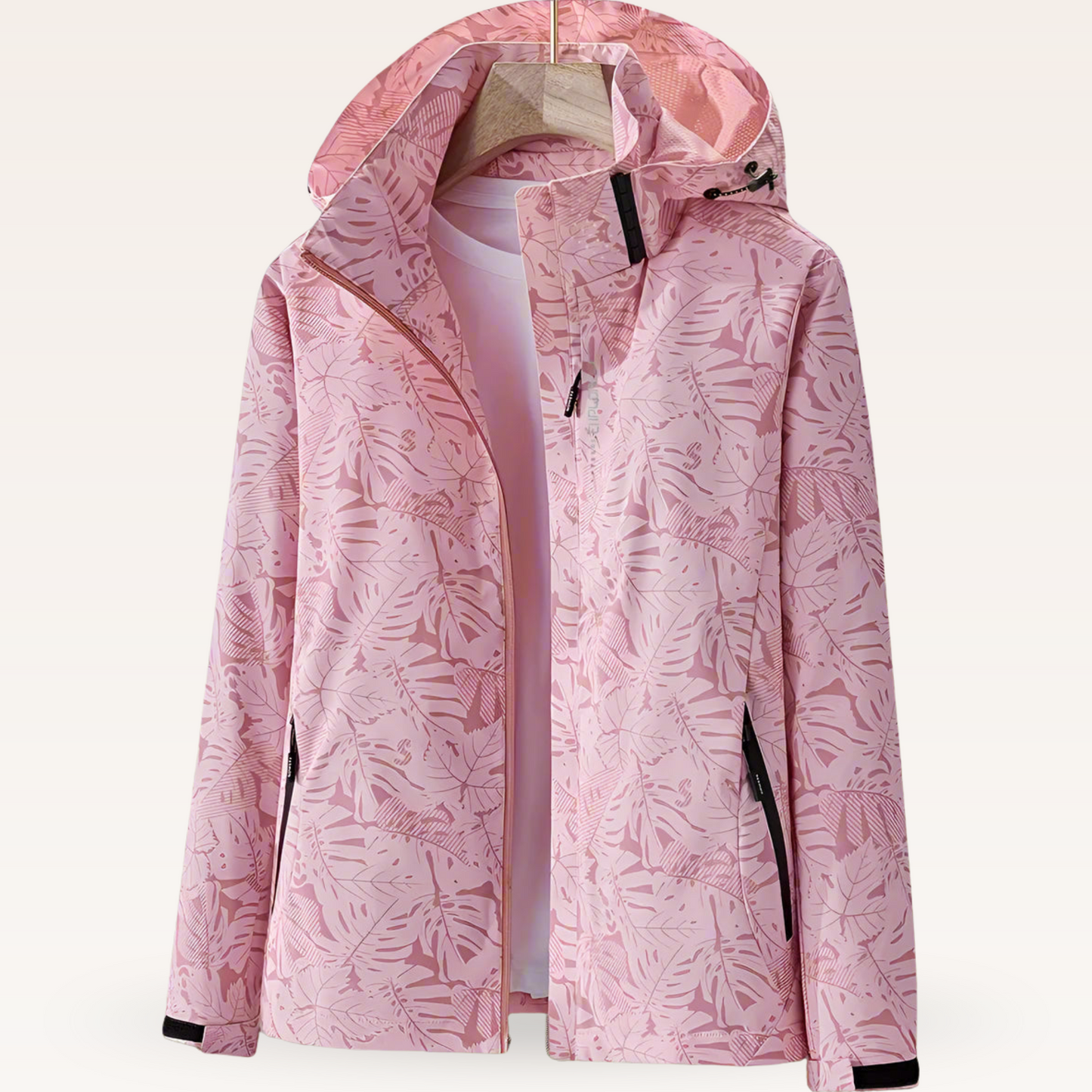 WW | Waterproof Rain Jacket with Hood and Zipper Pockets