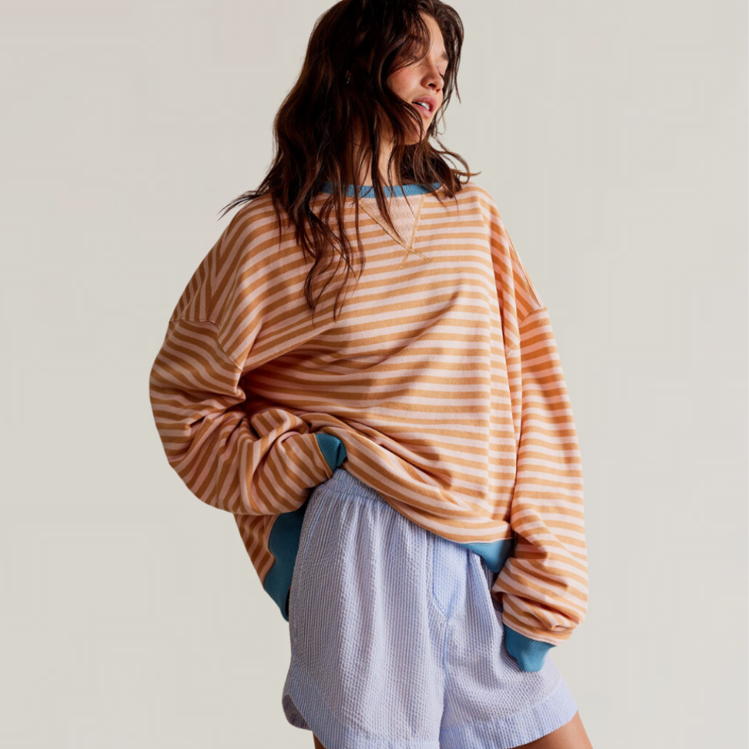 WW | Oversized Striped Sweatshirt