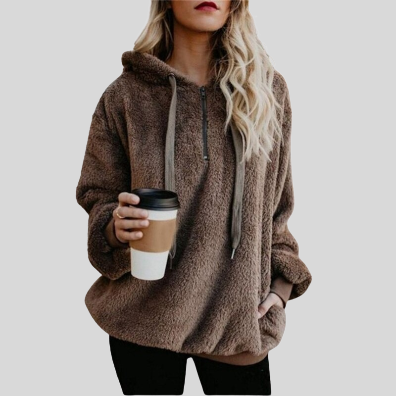 WW | Kapuzenpullover Übergroß Fit Weich Und Komfortabel Langärmlig Lässig
