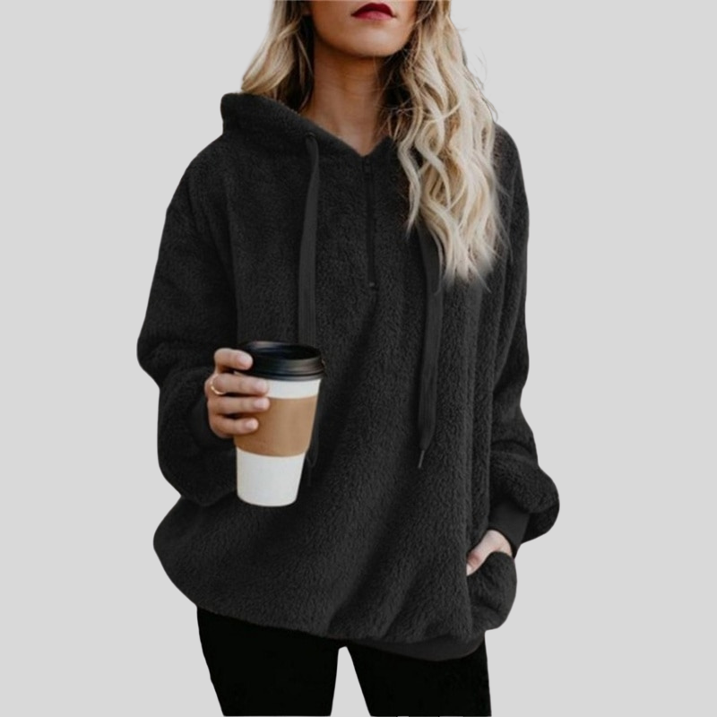 WW | Kapuzenpullover Übergroß Fit Weich Und Komfortabel Langärmlig Lässig