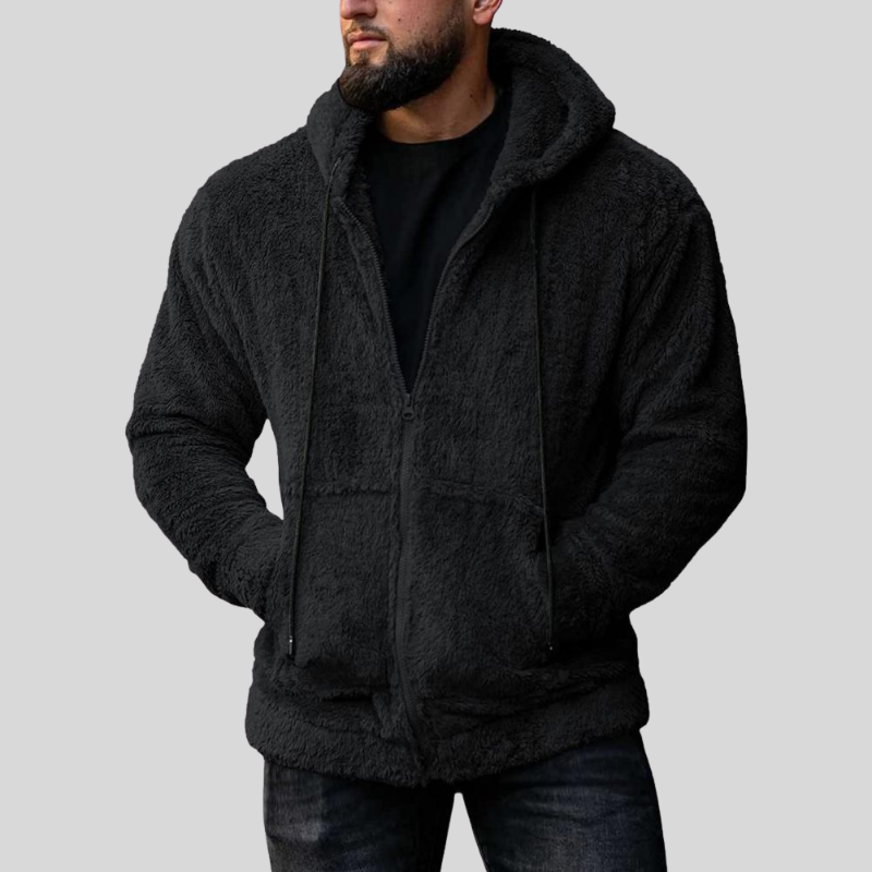 WW | Hoodie Soft Fleece Zip Loose Fit With Pockets