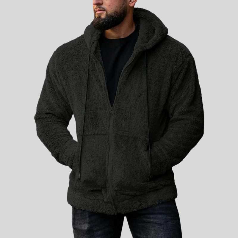 WW | Hoodie Soft Fleece Zip Loose Fit With Pockets