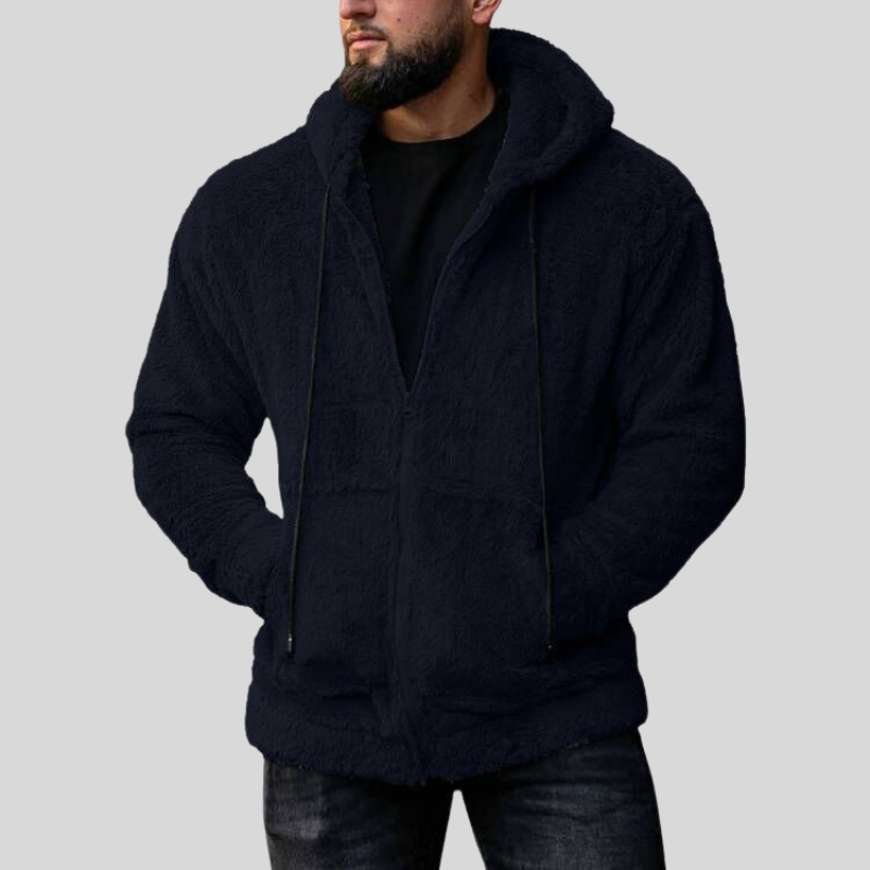 WW | Hoodie Soft Fleece Zip Loose Fit With Pockets