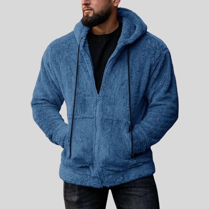 WW | Hoodie Soft Fleece Zip Loose Fit With Pockets