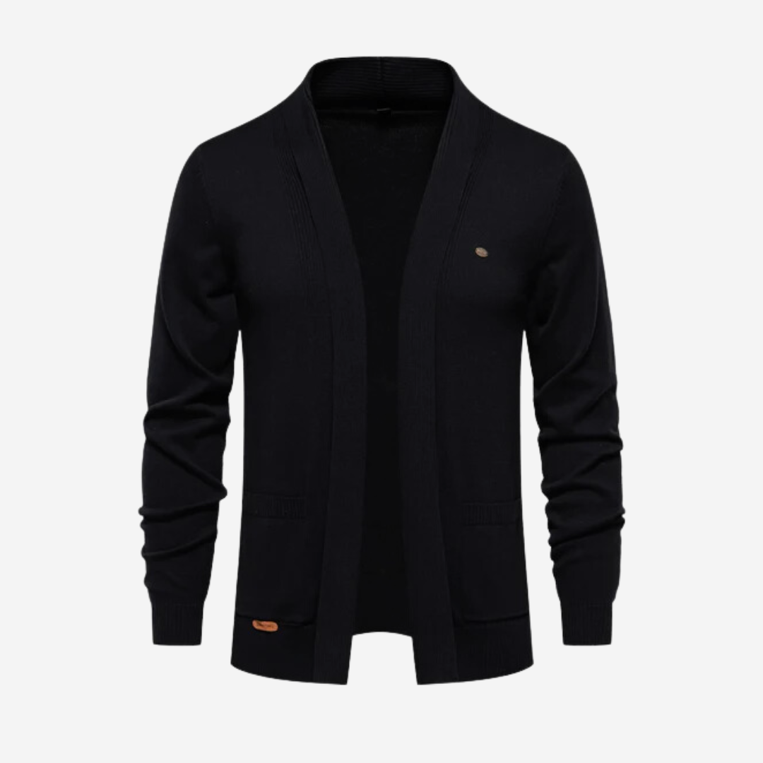 WW | Men's Casual Collared Knit Cardigan
