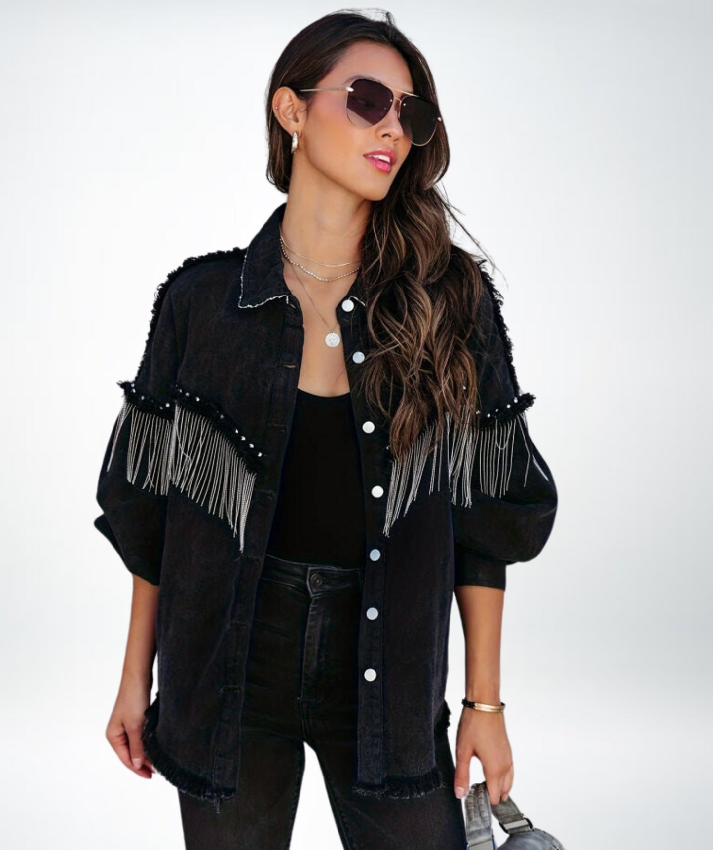 WW | Casual schwarze Jeansjacke