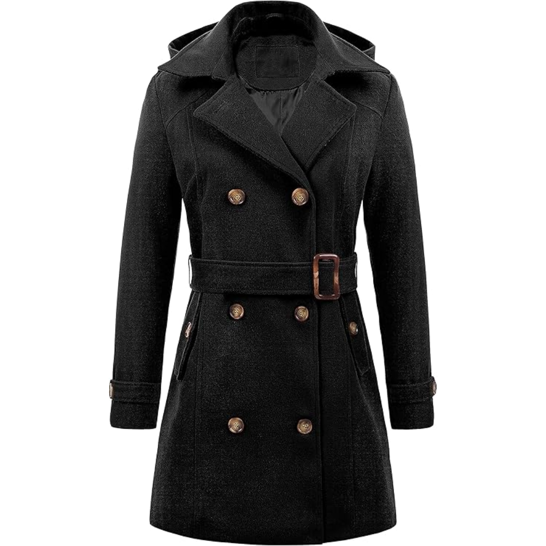 WW | Padded winter trench coat with hood Nina