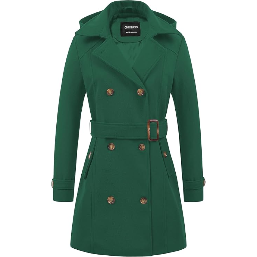 WW | Padded winter trench coat with hood Nina