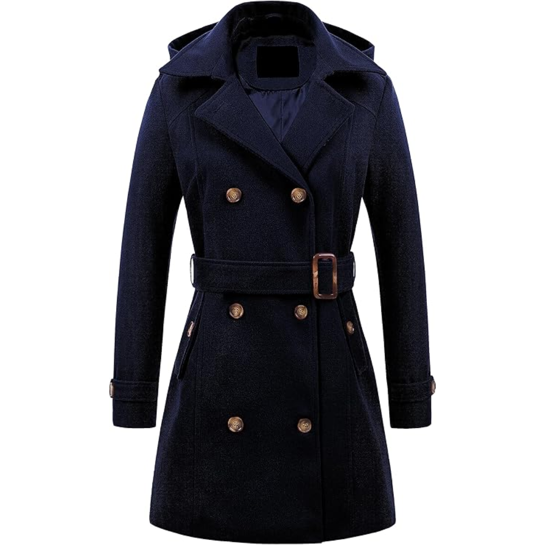 WW | Padded winter trench coat with hood Nina