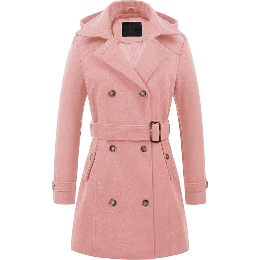 WW | Padded winter trench coat with hood Nina