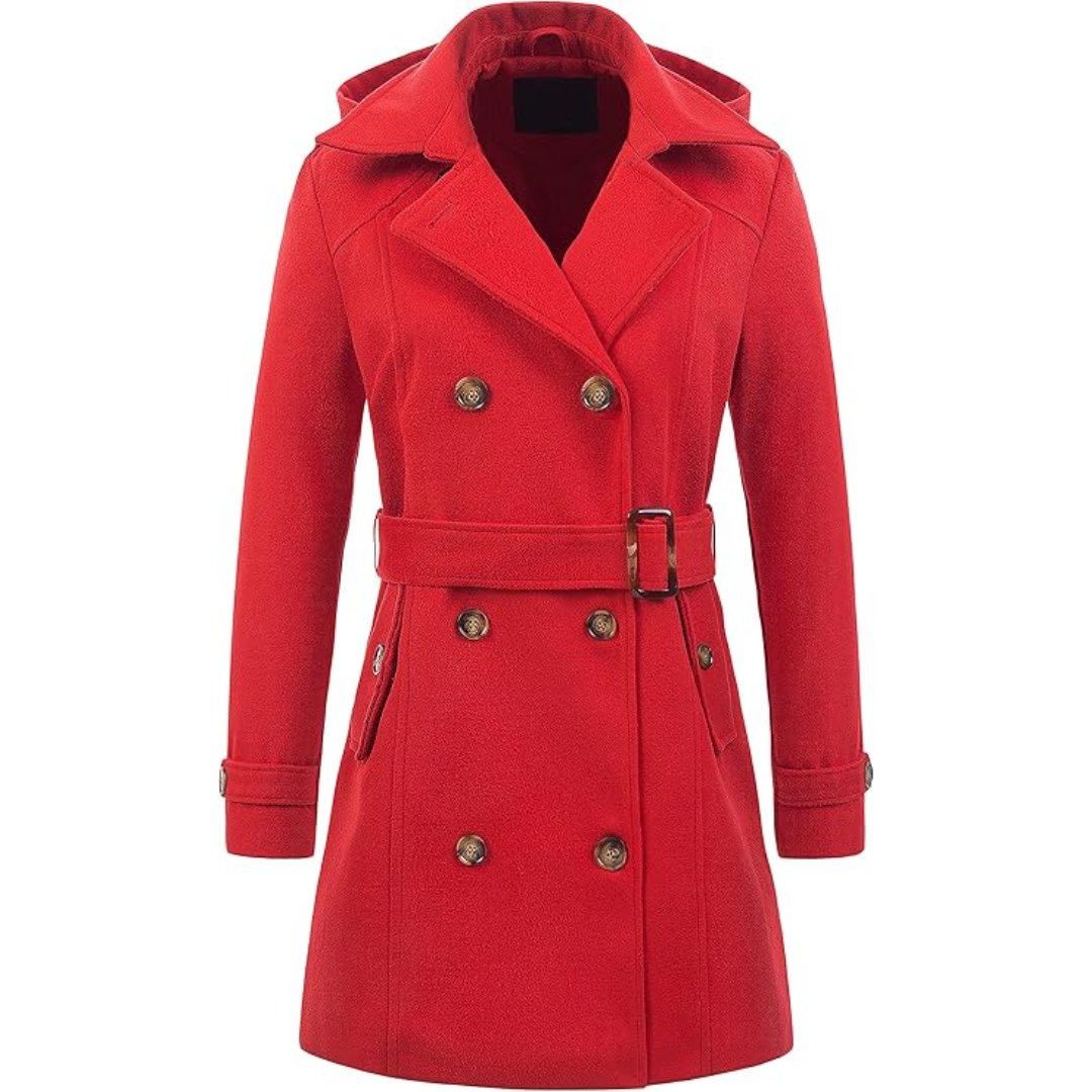 WW | Padded winter trench coat with hood Nina