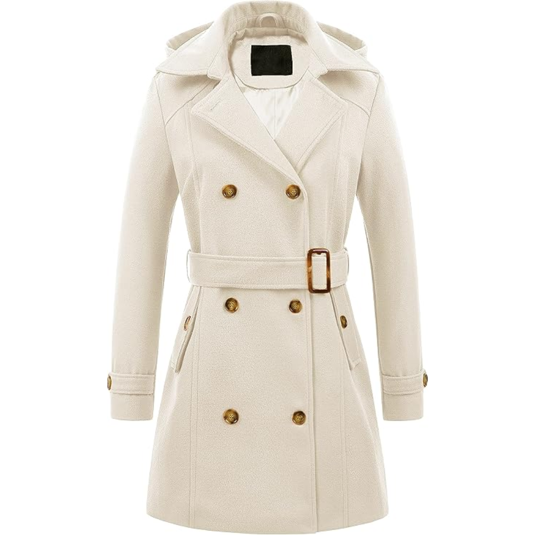 WW | Padded winter trench coat with hood Nina