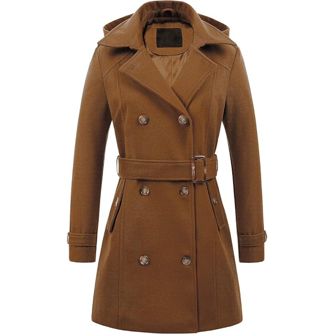 WW | Padded winter trench coat with hood Nina
