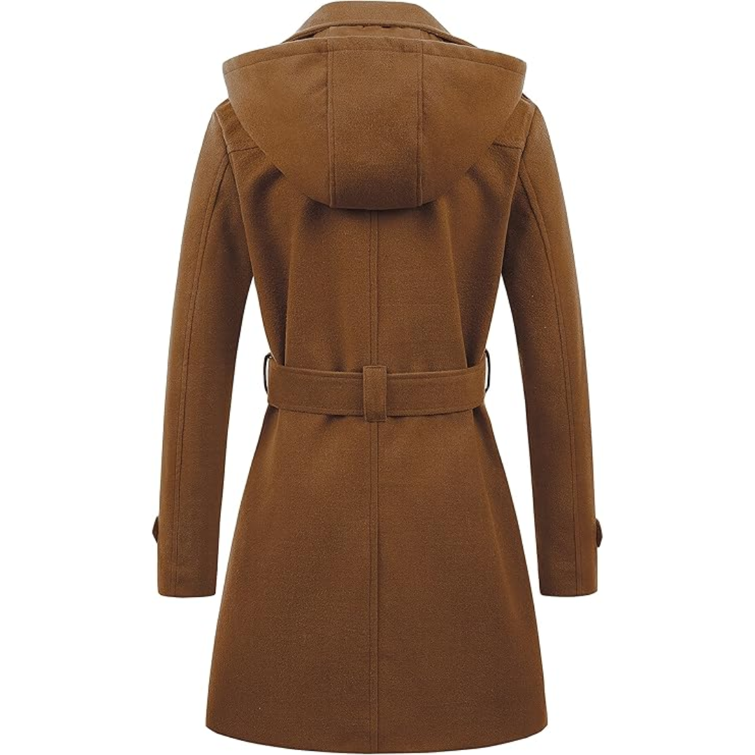WW | Padded winter trench coat with hood Nina