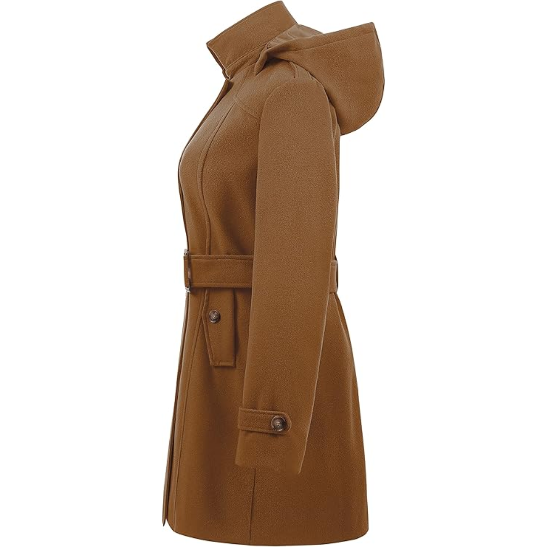 WW | Padded winter trench coat with hood Nina