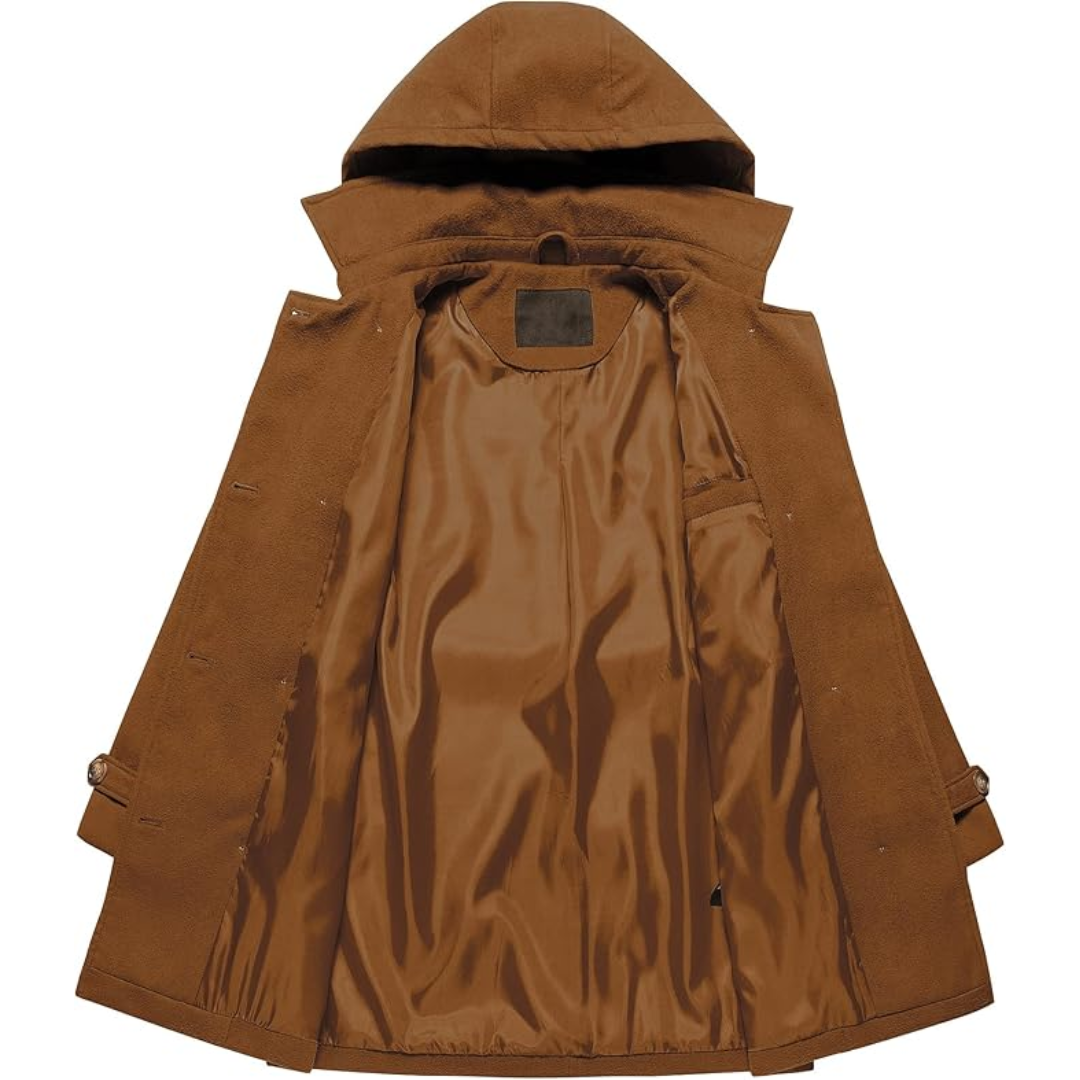 WW | Padded winter trench coat with hood Nina