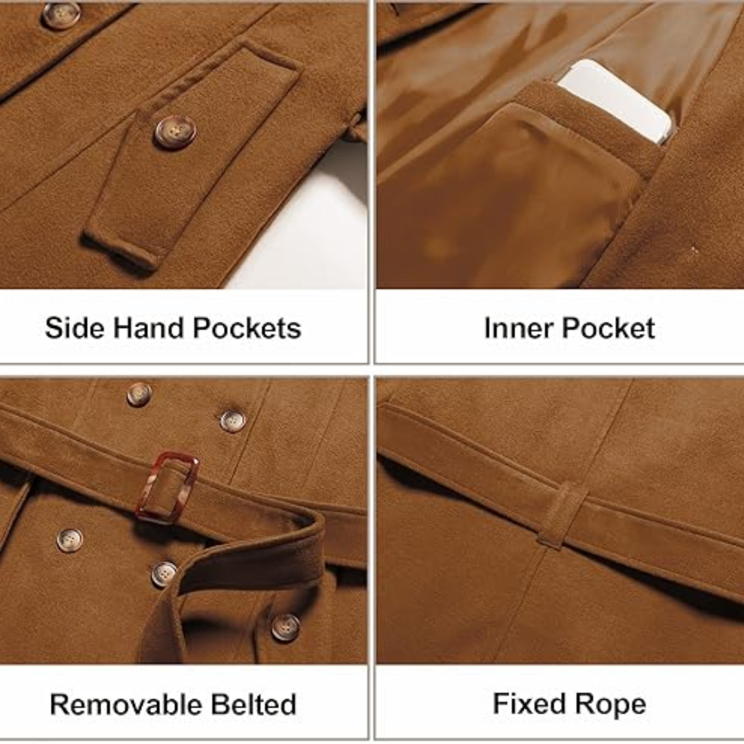 WW | Padded winter trench coat with hood Nina