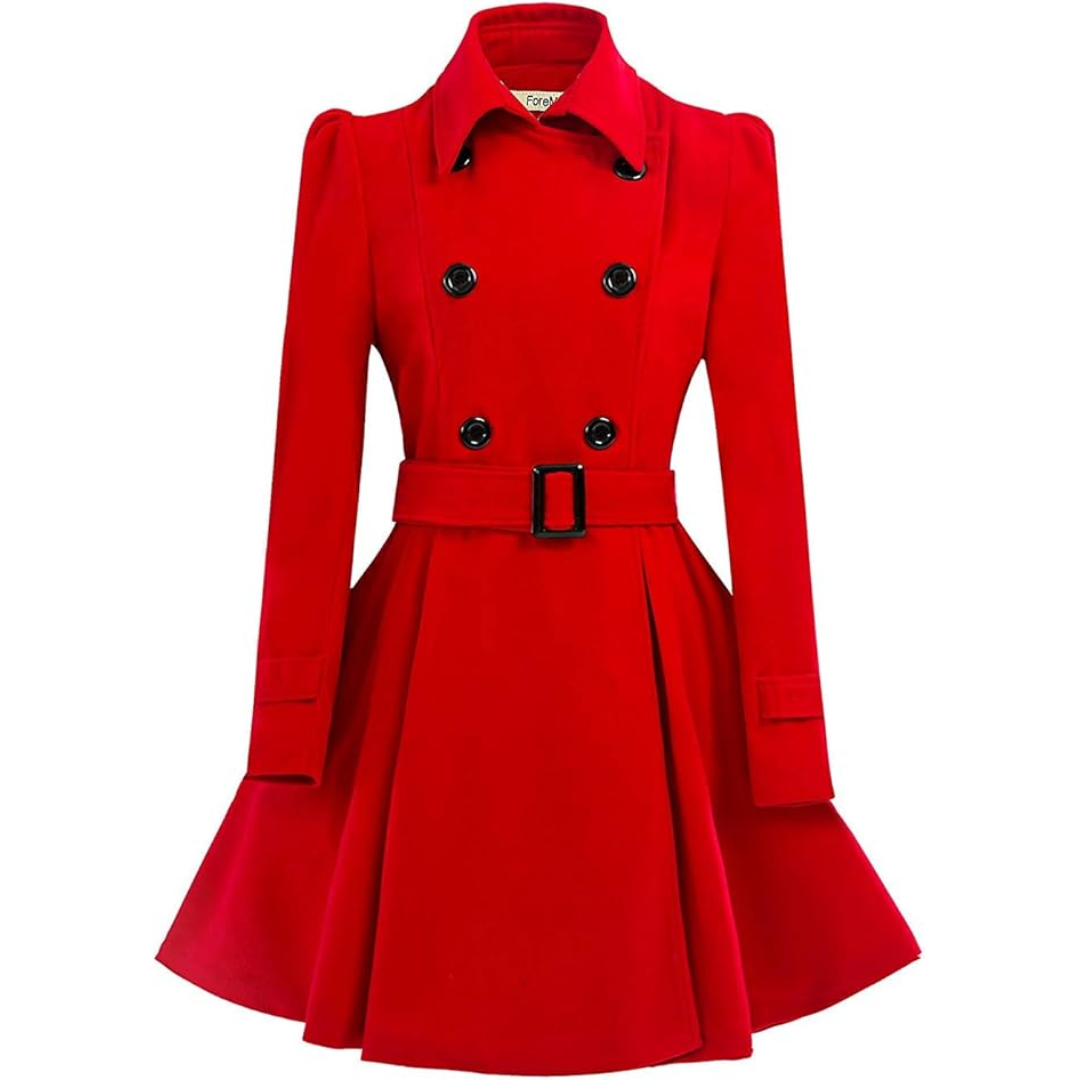 WW | Wool Peacoat with Belt Patty