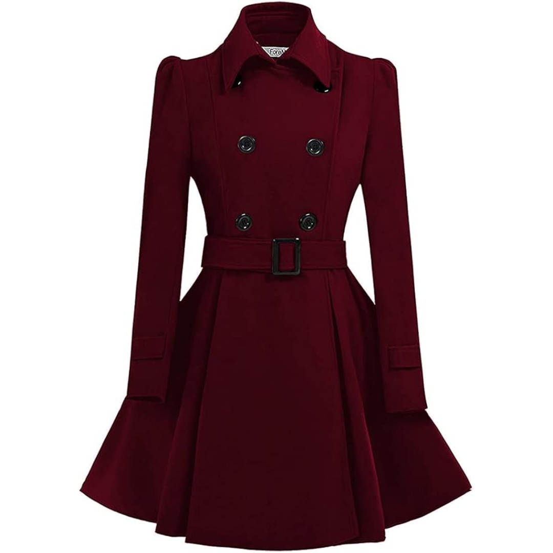 WW | Wool Peacoat with Belt Patty