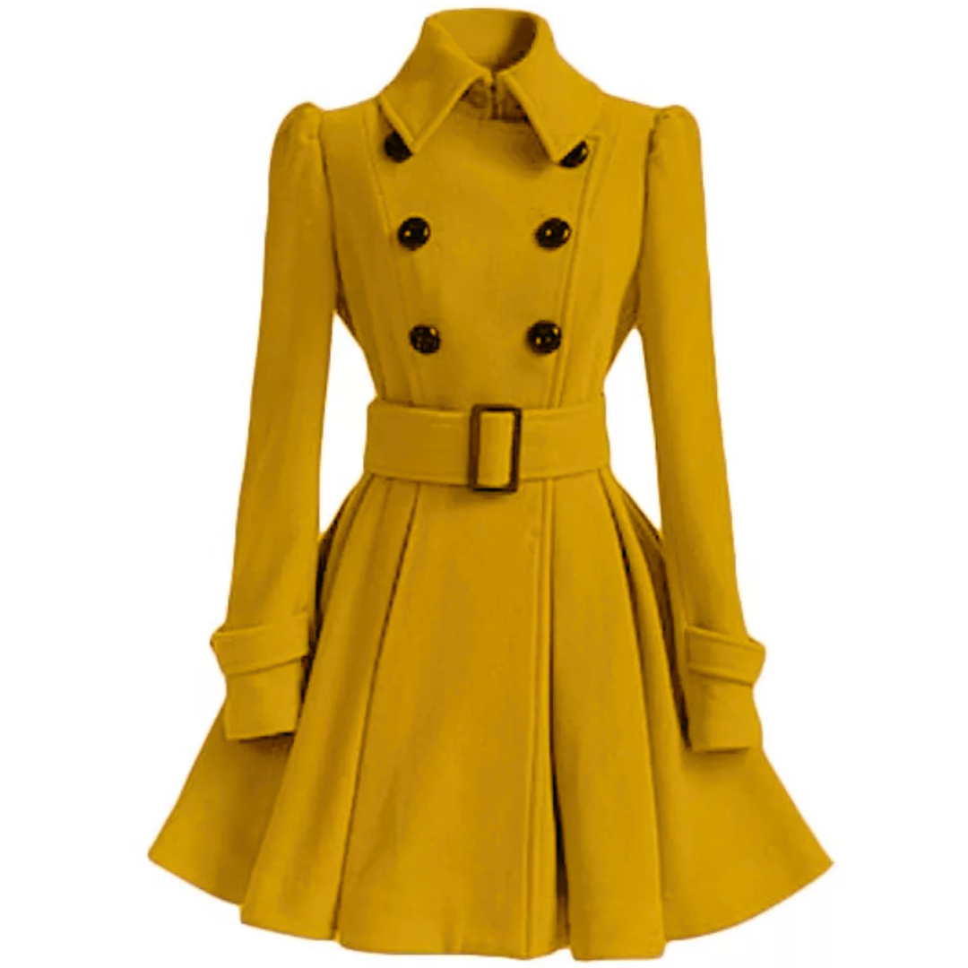 WW | Wool Peacoat with Belt Patty