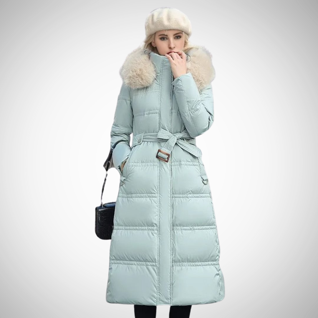 WW | Lang Faux Fur Besatz Pufferjacke Für Damen