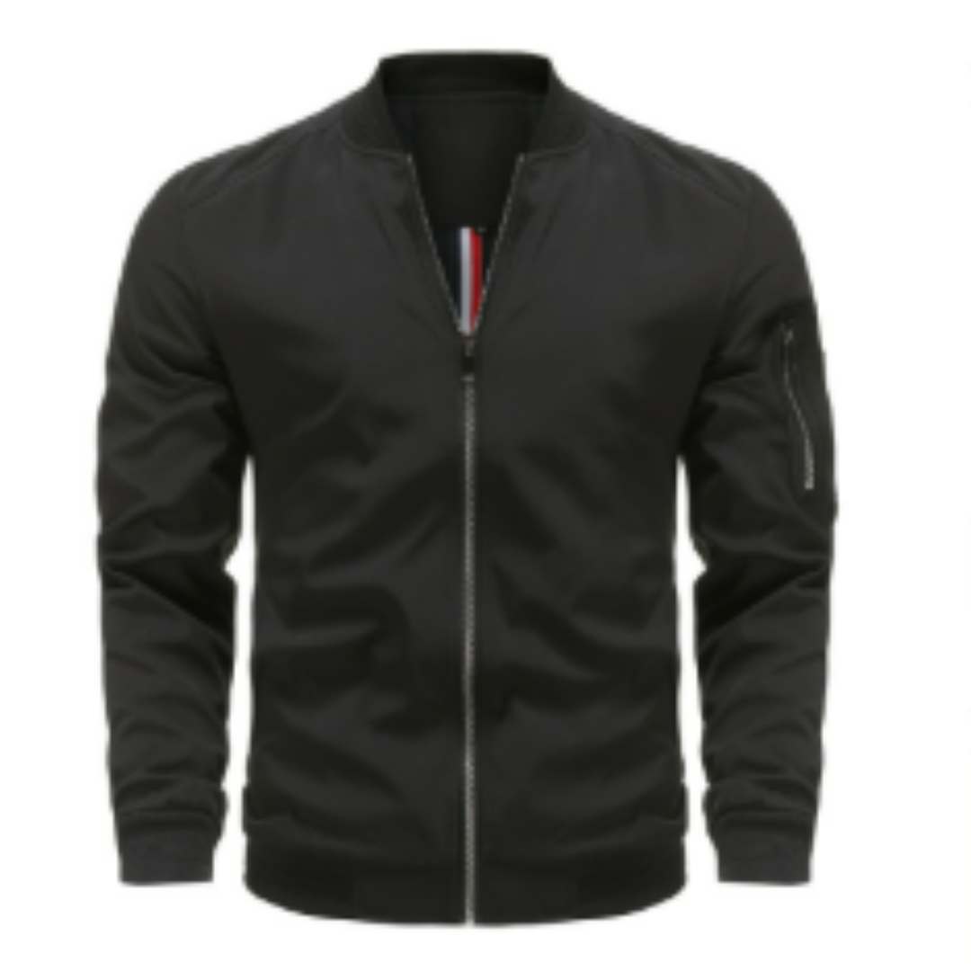 WW | Men's Lightweight Bomber Jacket with Zipper and Street Style