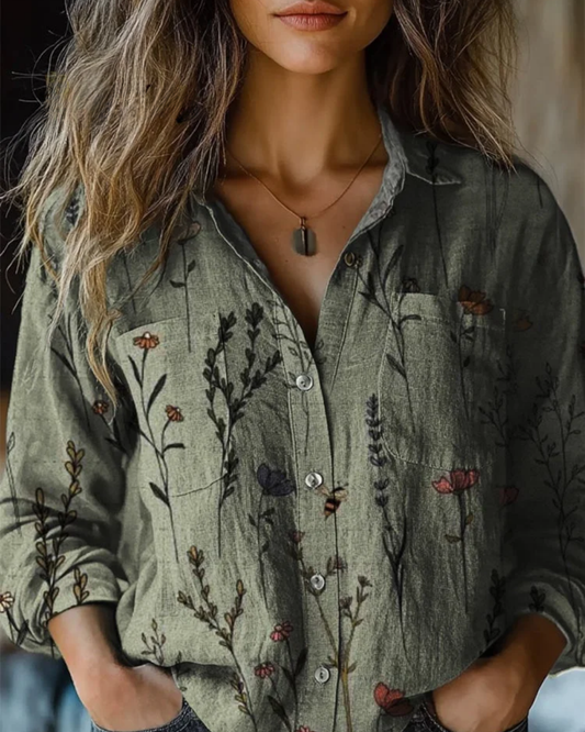 Sarai™ | Vintage Long Sleeve Top