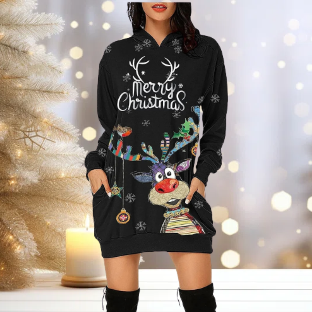 WW | Weihnachten Party Sweatshirts mit Kapuze