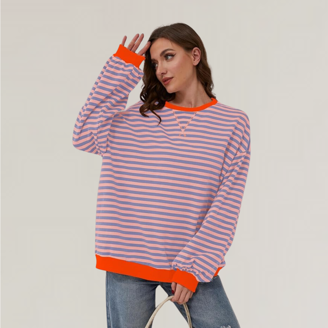 WW | Oversized Striped Sweatshirt