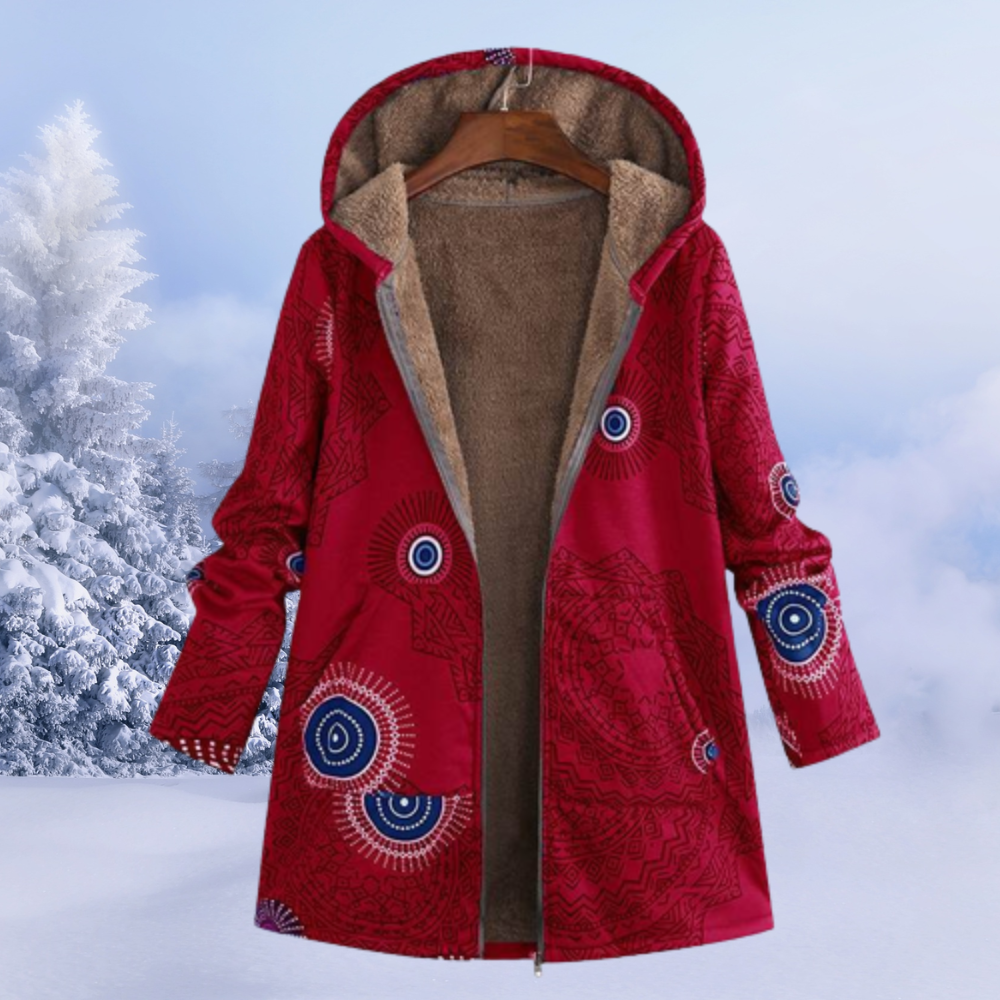 WW | Elegante Jacke für Frauen mit floralem Muster für den Winter