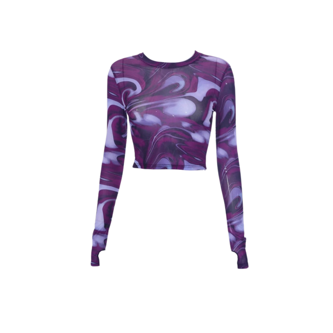 WW Top - Vintage - Transparent Mesh Shirt