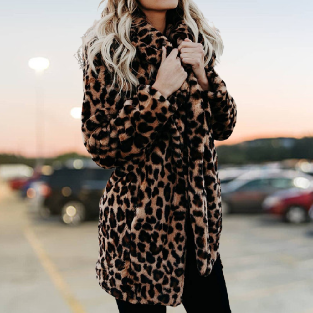 W&W - Die beste kuschelige Eleganz Winter Plüsch Pelz Jacke