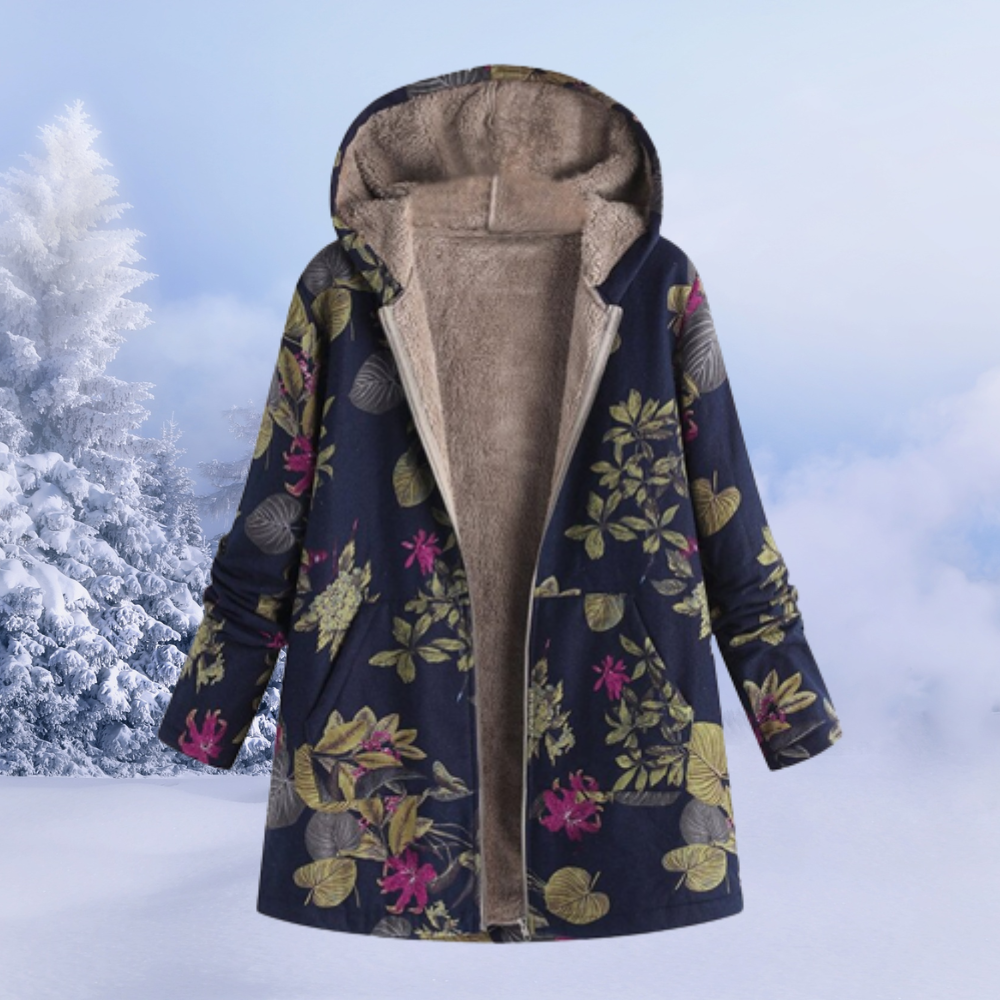 WW | Elegante Jacke für Frauen mit floralem Muster für den Winter