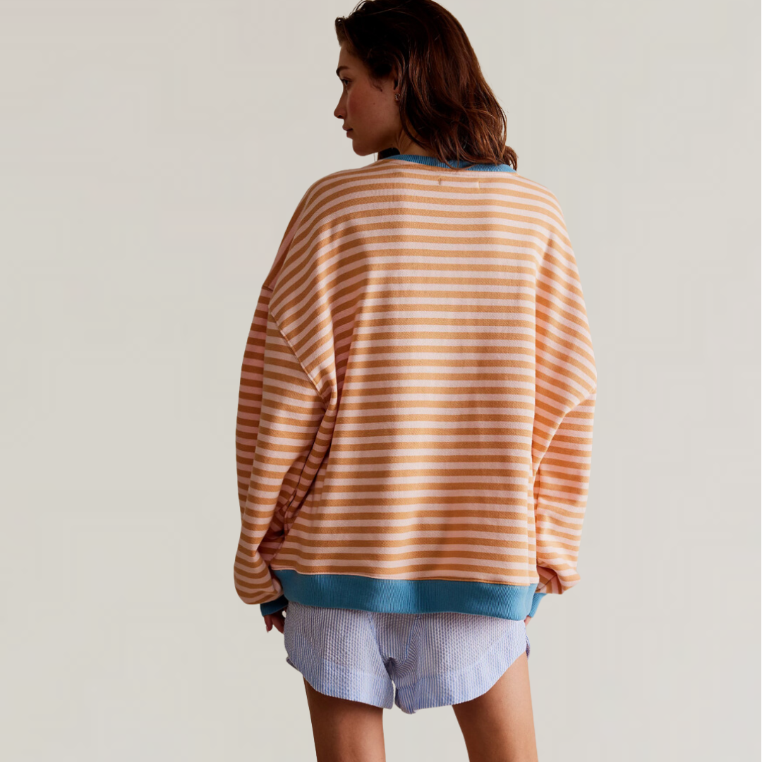 WW | Oversized Striped Sweatshirt